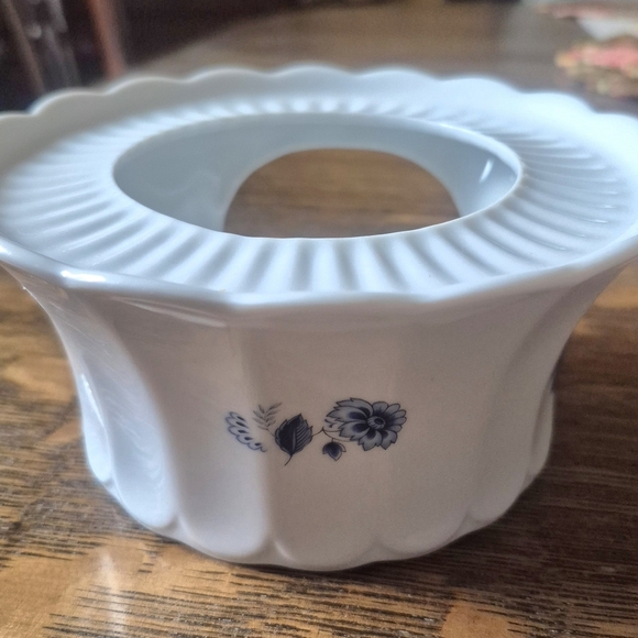 Antique Delft blue porcelain warmer with Windmill & flower - Picture 5 of 8